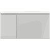 Mexen Orio meuble salle de bain 90 cm avec lavabo Vela à droite, 1S, 1D, gris mat/blanc mat - 91A13-09047-3-BBFF62-W23P01