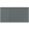 Mexen Orio armoire de salle de bain 90 cm avec lavabo Vela droite, 1S, 1D, graphite mat/blanc mat - 91A13-09047-3-BBFF66-W23P01