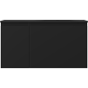 Mexen Orio armoire de salle de bain 90 cm avec lavabo Vela droit, 1S, 1D, noir mat - 91A13-09047-3-BBFF71-W23P71