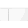 Mexen Orio armoire de salle de bain 100 cm avec lavabo Vela droite, 1S, 1D, blanc brillant - 91A13-10047-3-BBFF00-W23P00
