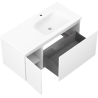 Mexen Orio armoire de salle de bain 100 cm avec lavabo Vela droit, 1T, 1P, blanc mat - 91A13-10047-3-BBFF01-W23P01
