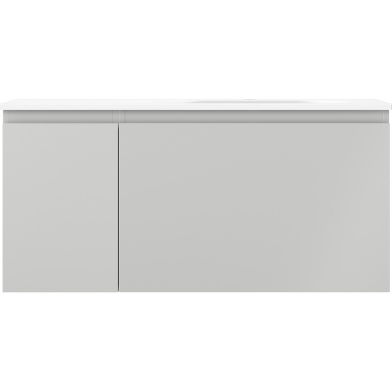 Mexen Orio armoire de salle de bain 100 cm avec lavabo Vela droit, 1T, 1P, gris mat/blanc mat - 91A13-10047-3-BBFF62-W23P01