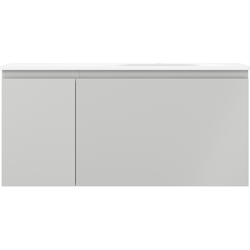 Mexen Orio meuble de salle de bains 100 cm avec lavabo Vela droit, 1S, 1D, gris mat/blanc mat - 91A13-10047-3-BBFF62-W23P01
