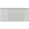 Mexen Orio meuble de salle de bains 100 cm avec lavabo Vela droit, 1S, 1D, gris mat/blanc mat - 91A13-10047-3-BBFF62-W23P01