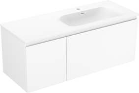 Mexen Orio meuble de salle de bain 120 cm avec lavabo Vela à droite, 1S, 1P, blanc mat - 91A13-12047-3-BBFF01-W23P01