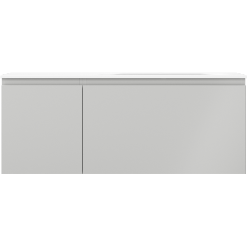 Mexen Orio meuble de salle de bain 120 cm avec lavabo Vela à droite, 1S, 1D, gris mat/blanc mat - 91A13-12047-3-BBFF62-W23P01
