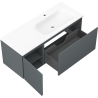 Mexen Orio meuble de salle de bain 120 cm avec lavabo Vela droit, 1S, 1D, graphite mat/blanc mat - 91A13-12047-3-BBFF66-W23P01