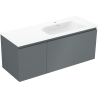 Mexen Orio meuble de salle de bain 120 cm avec lavabo Vela droit, 1S, 1D, graphite mat/blanc mat - 91A13-12047-3-BBFF66-W23P01