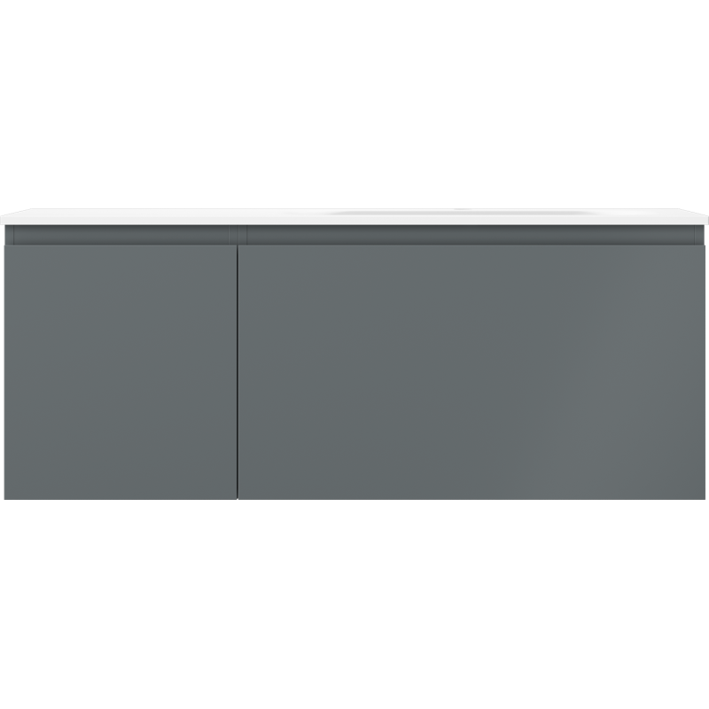Mexen Orio meuble de salle de bain 120 cm avec lavabo Vela droit, 1S, 1D, graphite mat/blanc mat - 91A13-12047-3-BBFF66-W23P01