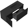 Mexen Orio meuble de salle de bain 120 cm avec lavabo Vela à droite, 1S, 1D, noir mat - 91A13-12047-3-BBFF71-W23P71