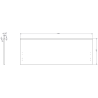 Mexen Orio meuble de salle de bain 160 cm avec lavabo Vela à droite, 1S, 1D, blanc mat - 91A13-16047-3-BBFF01-W23P01