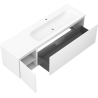 Mexen Orio meuble de salle de bain 160 cm avec lavabo Vela à droite, 1S, 1D, blanc mat - 91A13-16047-3-BBFF01-W23P01