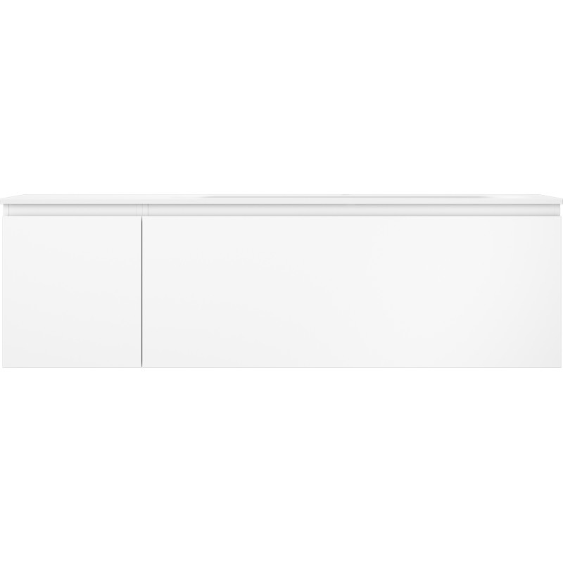 Mexen Orio armoire de salle de bain 160 cm avec lavabo Vela à droite, 1S, 1D, blanc mat - 91A13-16047-3-BBFF01-W23P01