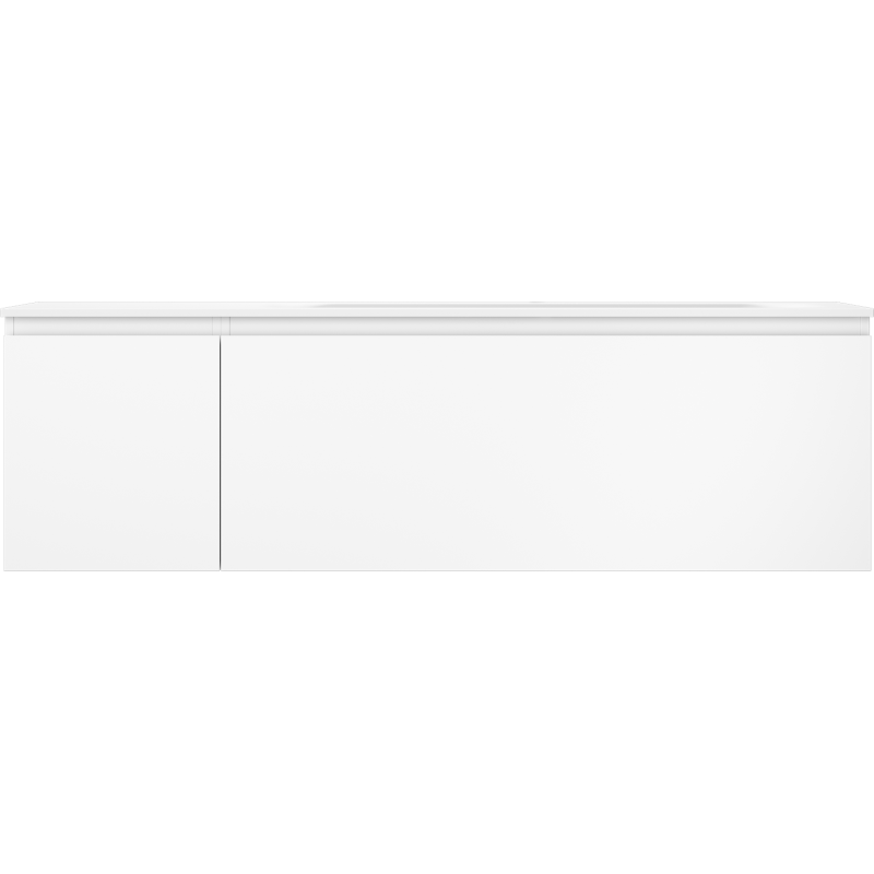 Mexen Orio meuble de salle de bain 160 cm avec lavabo Vela à droite, 1S, 1D, blanc mat - 91A13-16047-3-BBFF01-W23P01