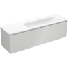 Mexen Orio armoire de salle de bain 160 cm avec lavabo Vela droite, 1S, 1D, gris mat/blanc mat - 91A13-16047-3-BBFF62-W23P01