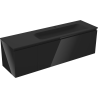 Mexen Orio meuble de salle de bain 160 cm avec lavabo Vela droit, 1S, 1D, noir brillant/noir mat - 91A13-16047-3-BBFF70-W23P71