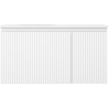 Mexen Rivel meuble de salle de bain 90 cm avec lavabo Vela à gauche, 1S, 1D, rainuré, blanc mat - 91A23-09047-3-BBFF01-W23L01