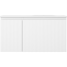 Mexen Rivel meuble de salle de bains 90 cm avec lavabo Vela à droite, 1S, 1D, rainuré, blanc mat - 91A23-09047-3-BBFF01-W23P01