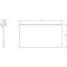 Mexen Rivel armoire de salle de bain 120 cm avec lavabo Vela droit, 1S, 1D, cannelée, noir mat - 91A23-12047-3-BBFF71-W23P71
