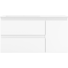 Mexen Orio armoire de salle de bain 90 cm avec lavabo Otis gauche, 2S, 1D, blanc mat - 91A13-09047-3-BBFFF01-W18L01