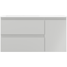 Mexen Orio armoire de salle de bain 90 cm avec lavabo Otis gauche, 2S, 1D, gris mat/blanc mat - 91A13-09047-3-BBFFF62-W18L01