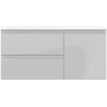 Mexen Orio armoire de salle de bain 100 cm avec lavabo Otis gauche, 2S, 1D, gris mat/blanc mat - 91A13-10047-3-BBFFF62-W18L01