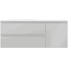 Mexen Orio meuble de salle de bain 120 cm avec lavabo Otis gauche, 2S, 1D, gris mat/blanc mat - 91A13-12047-3-BBFFF62-W18L01