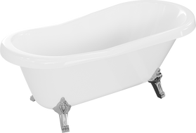 Mexen Retro baignoire autonome 150 x 73 cm, Blanc, pieds Chrome - 53251507300-00