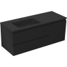 Mexen Orio armoire de salle de bain 120 cm avec lavabo Otis gauche, 2S, 1D, noir mat - 91A13-12047-3-BBFFF71-W18L71