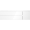 Mexen Orio Armoire de salle de bain 160 cm avec lavabo Otis gauche, 2S, 1D, blanc brillant - 91A13-16047-3-BBFFF00-W18L00