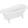 Mexen Retro baignoire autoportante 150 x 73 cm, blanche, pieds blancs - 53251507300-20