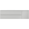 Mexen Orio meuble de salle de bain 160 cm avec lavabo Otis gauche, 2S, 1D, gris mat/blanc mat - 91A13-16047-3-BBFFF62-W18L01