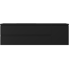 Mexen Orio meuble de salle de bain 160 cm avec lavabo Otis gauche, 2S, 1D, noir mat - 91A13-16047-3-BBFFF71-W18L71