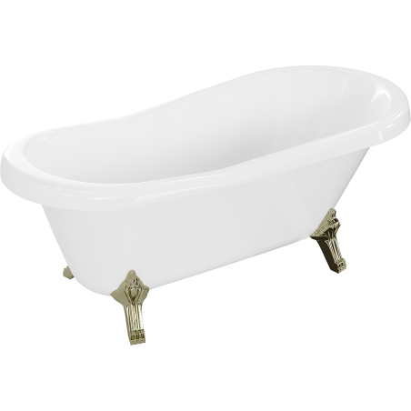 Mexen Retro baignoire autonome 150 x 73 cm, Blanc, pieds Or - 53251507300-50