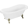 Mexen Retro baignoire autonome 150 x 73 cm, Blanc, pieds Or - 53251507300-50