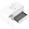 Mexen Orio armoire de salle de bain 90 cm avec lavabo Otis droit, 2S, 1D, blanc mat - 91A13-09047-3-BBFFF01-W18P01