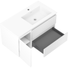 Mexen Orio meuble de salle de bain 90 cm avec lavabo Otis droit, 2S, 1D, blanc mat - 91A13-09047-3-BBFFF01-W18P01