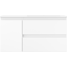 Mexen Orio armoire de salle de bain 90 cm avec lavabo Otis droit, 2S, 1D, blanc mat - 91A13-09047-3-BBFFF01-W18P01