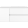 Mexen Orio meuble de salle de bain 90 cm avec lavabo Otis droit, 2S, 1D, blanc mat - 91A13-09047-3-BBFFF01-W18P01