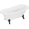 Mexen Retro baignoire autonome 150 x 73 cm, Blanc, pieds Noir - 53251507300-70