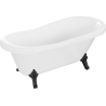 Mexen Retro baignoire autoportante 150 x 73 cm, blanche, pieds noirs - 53251507300-70
