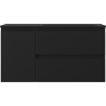 Mexen Orio armoire de salle de bain 90 cm avec lavabo Otis droit, 2T, 1P, noir mat - 91A13-09047-3-BBFFF71-W18P71