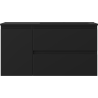 Mexen Orio meuble de salle de bains 90 cm avec lavabo Otis droit, 2S, 1D, noir mat - 91A13-09047-3-BBFFF71-W18P71