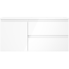Mexen Orio armoire de salle de bains 100 cm avec lavabo Otis droit, 2S, 1D, blanc brillant - 91A13-10047-3-BBFFF00-W18P00