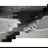 Mexen Retro baignoire autonome 150 x 73 cm, Blanc/Noir, pieds Chrome - 53251507375-00