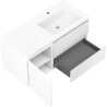 Mexen Orio armoire de salle de bain 100 cm avec lavabo Otis à droite, 2S, 1D, blanc mat - 91A13-10047-3-BBFFF01-W18P01