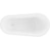 Mexen Retro baignoire autoportante 150 x 73 cm, blanc/noir, pieds blancs - 53251507375-20