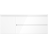 Mexen Orio armoire de salle de bain 120 cm avec lavabo Otis à droite, 2S, 1D, blanc brillant - 91A13-12047-3-BBFFF00-W18P00