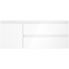 Mexen Orio meuble de salle de bains 120 cm avec lavabo Otis droit, 2S, 1D, blanc brillant - 91A13-12047-3-BBFFF00-W18P00