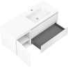 Mexen Orio armoire de salle de bain 120 cm avec lavabo Otis à droite, 2S, 1D, blanc mat - 91A13-12047-3-BBFFF01-W18P01